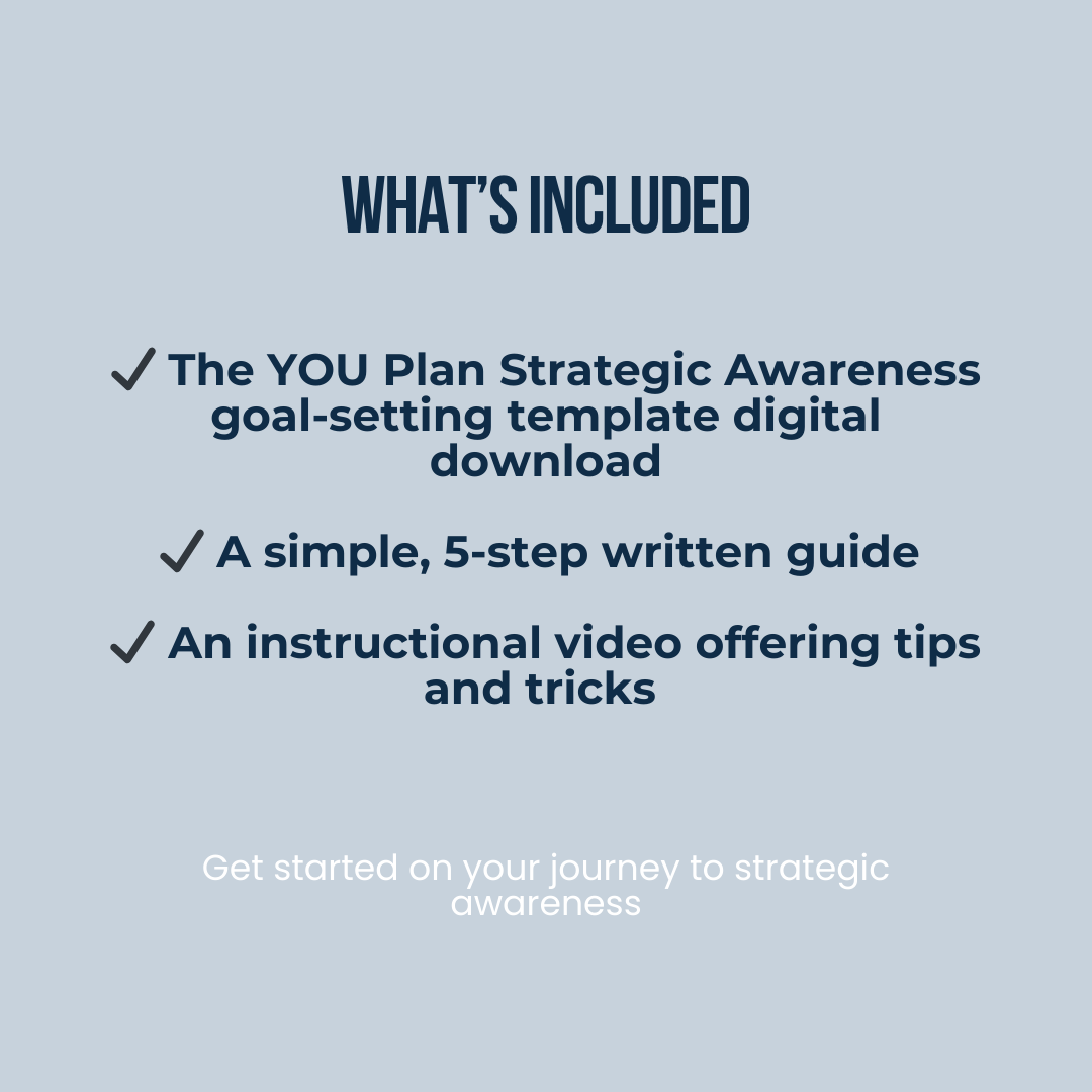 The YOU Plan Goal Setting Template + Video Guide