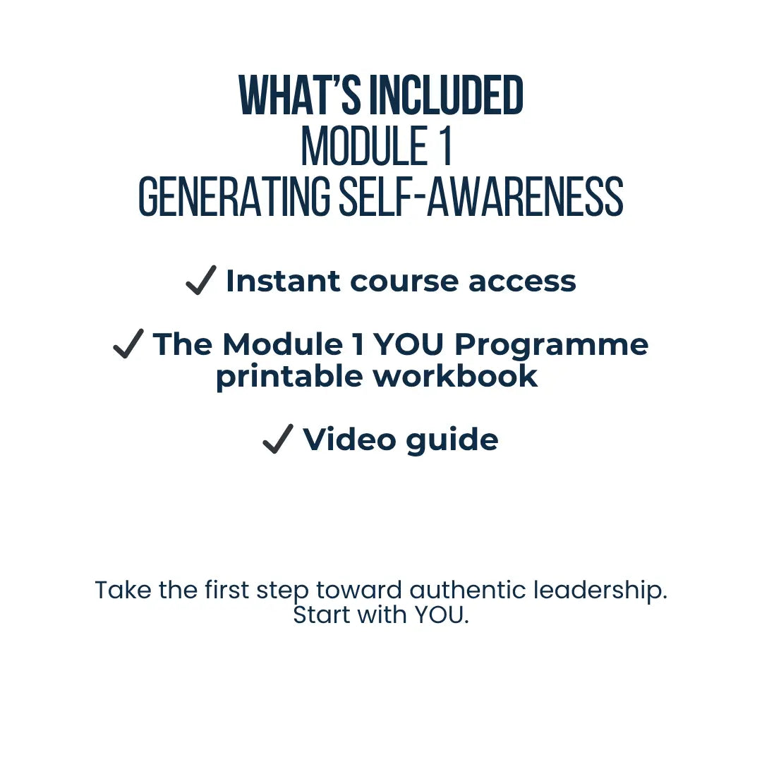 Module 1 | Generating Self-Awareness | YOU Programme Digital Leadership Series The People Outfit