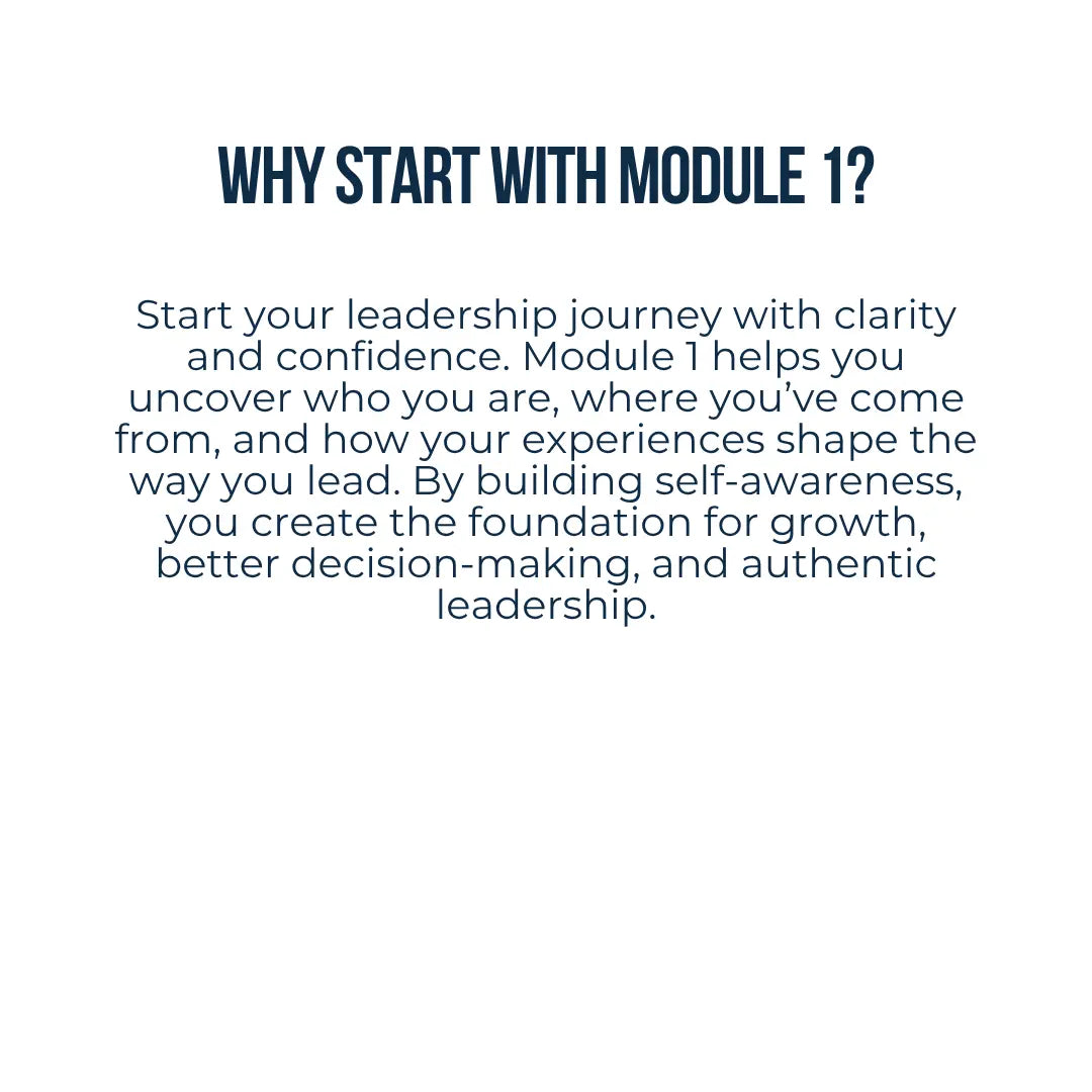 Module 1 | Generating Self-Awareness | YOU Programme Digital Leadership Series The People Outfit