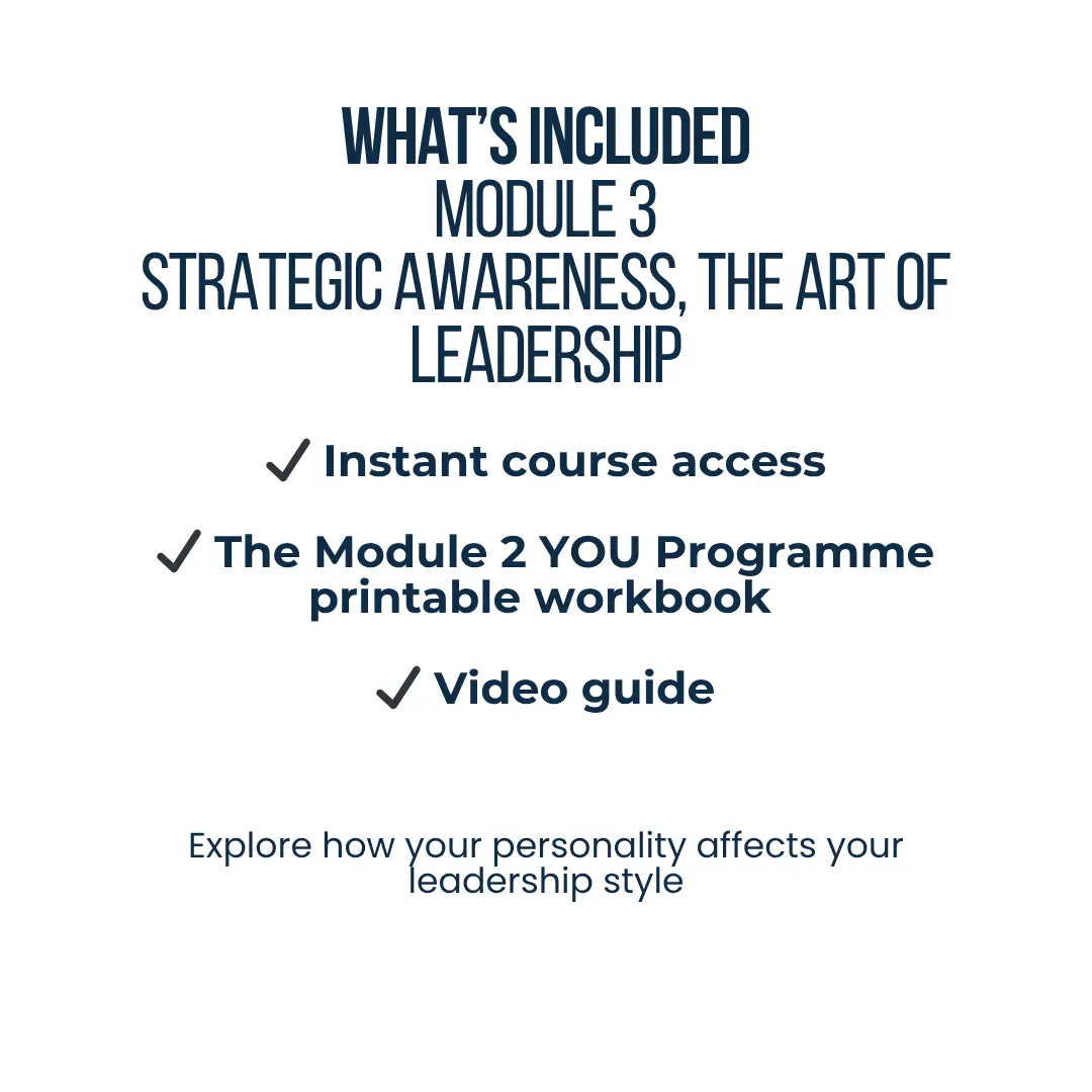 Module 3 | Strategic Awareness, the Art of Leadership | YOU Programme Digital Leadership Series The People Outfit