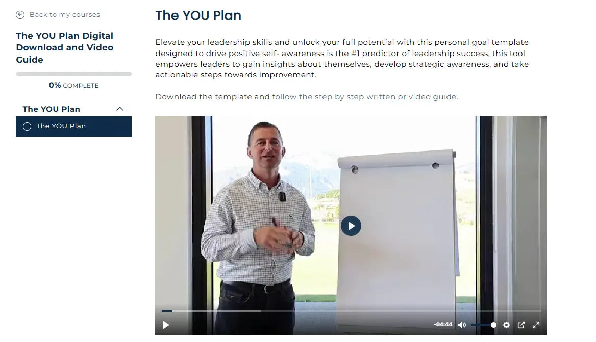The YOU Plan Goal Setting Template + Video Guide My Store