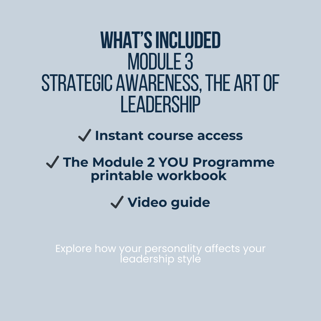 Module 3 | Strategic Awareness, the Art of Leadership | YOU Programme Digital Leadership Series