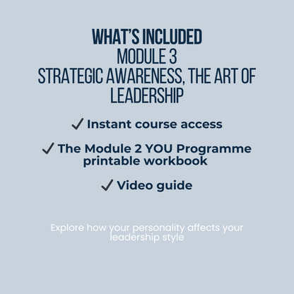Module 3 | Strategic Awareness, the Art of Leadership | YOU Programme Digital Leadership Series
