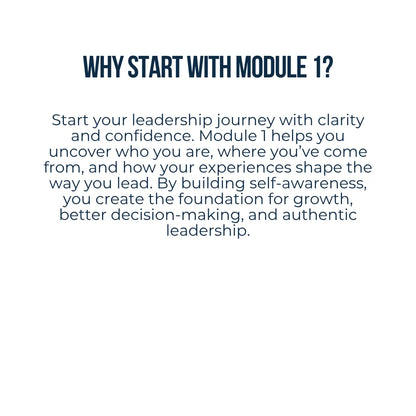 Module 1 | Generating Self-Awareness | YOU Programme Digital Leadership Series The People Outfit