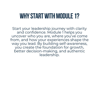 Module 1 | Generating Self-Awareness | YOU Programme Online Leadership Course