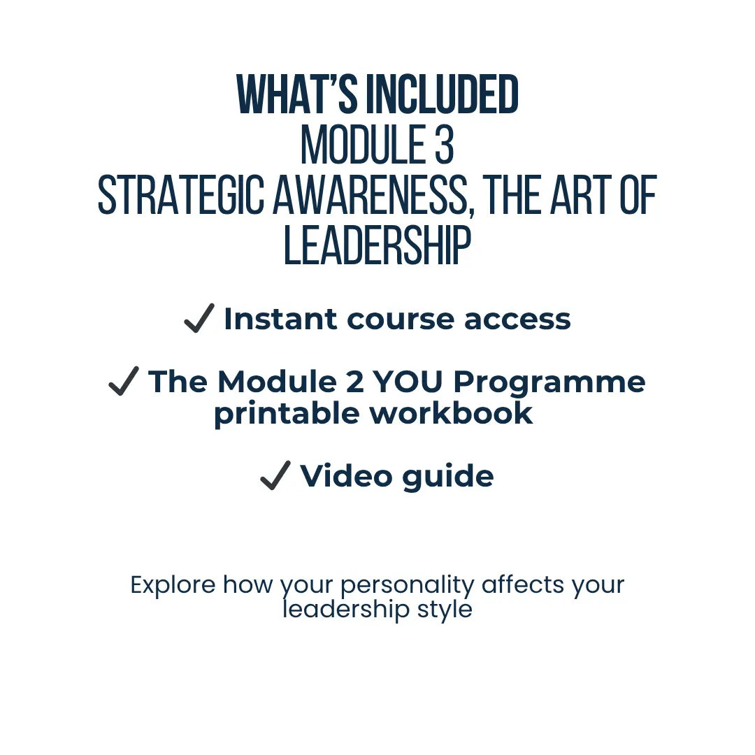 Module 3 | Strategic Awareness, the Art of Leadership | YOU Programme Online Leadership Course