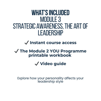 Module 3 | Strategic Awareness, the Art of Leadership | YOU Programme Online Leadership Course